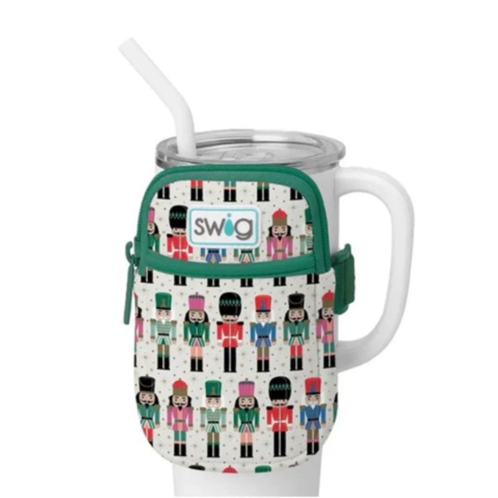 SWIG Nutcracker Holiday Christmas Mega Mug Zip Organizer Pouch‎ For Tumbler